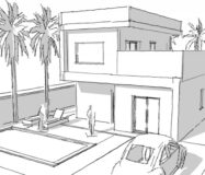 Нові вілли в Рохалесі з терасою та приватною ділянкою