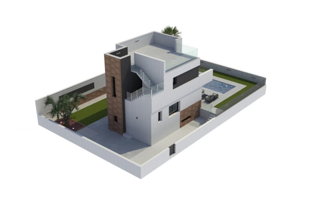 Дом в La Nucía 167 кв.м с бассейном в 5.5 км от моря