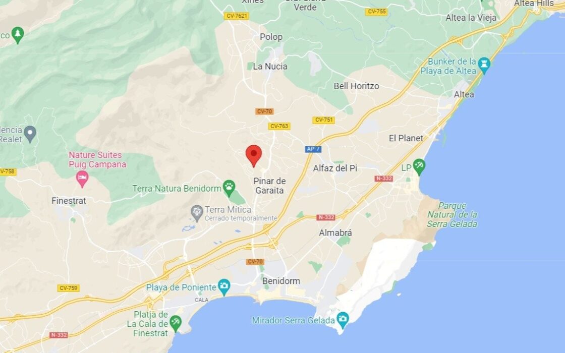 Дом в La Nucía 167 кв.м с бассейном в 5.5 км от моря