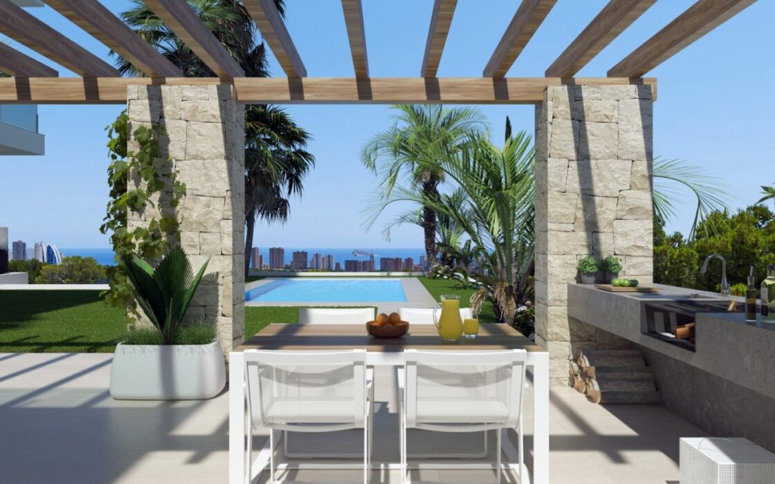 Дом в Финестрате 154 кв.м с видом на море и бассейном