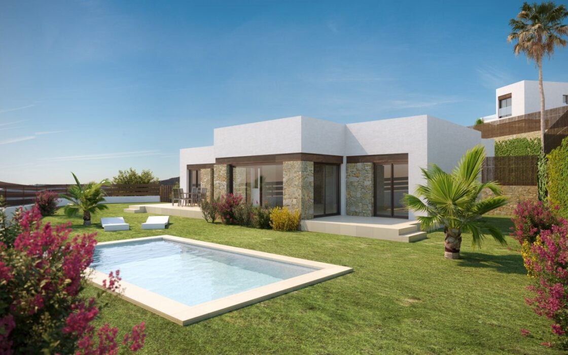 Дом в Финестрате 111 кв.м с видом на море и бассейном