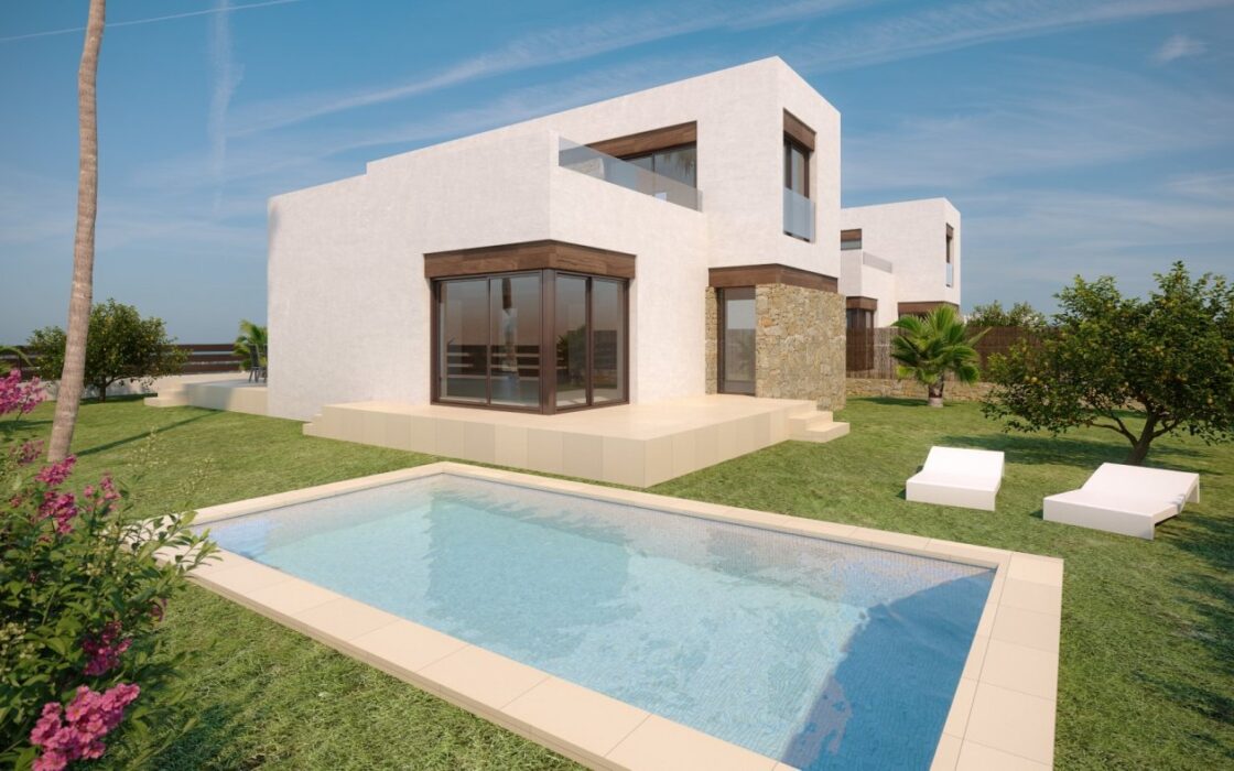 Дом в Финестрате 111 кв.м с видом на море и бассейном