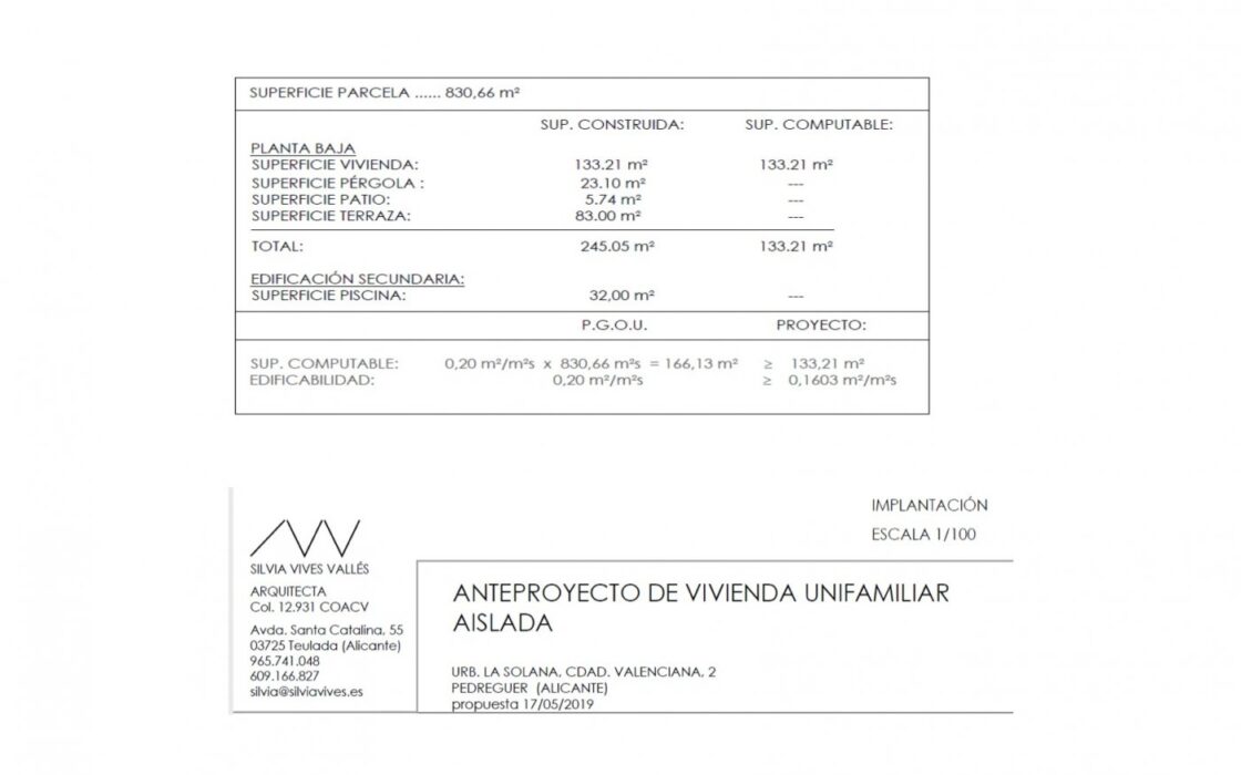 Вилла в Pedreguer 133 кв.м з видом на море та басейном