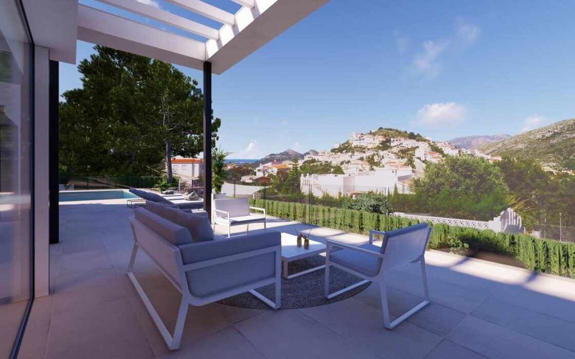 Вилла в Pedreguer 133 кв.м з видом на море та басейном