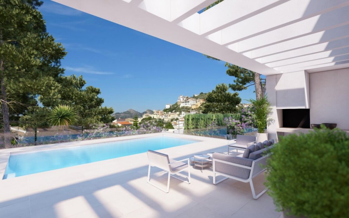 Будинок в Pedreguer, 221 кв.м, 4 кімнати, вид на море