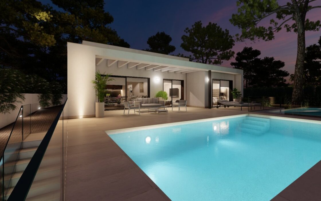 Будинок в Pedreguer, 221 кв.м, 4 кімнати, вид на море