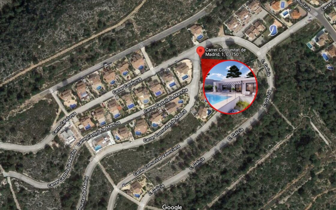 Будинок в Pedreguer, 221 кв.м, 4 кімнати, вид на море