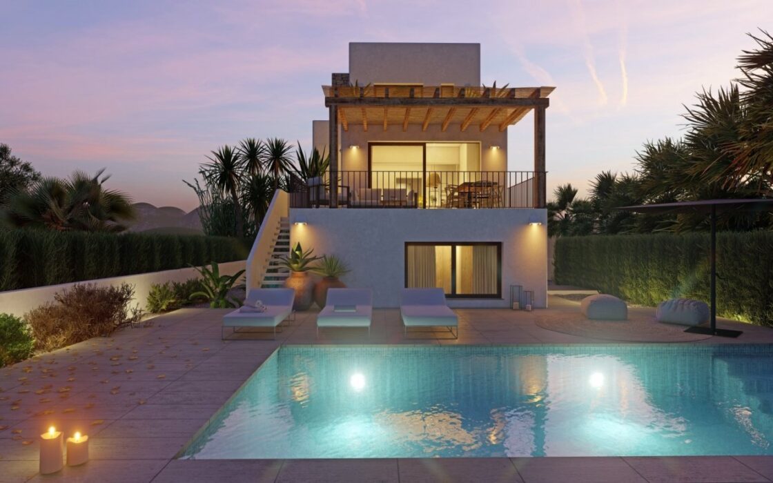 Дом в Oliva 262 кв.м у моря с террасой и бассейном