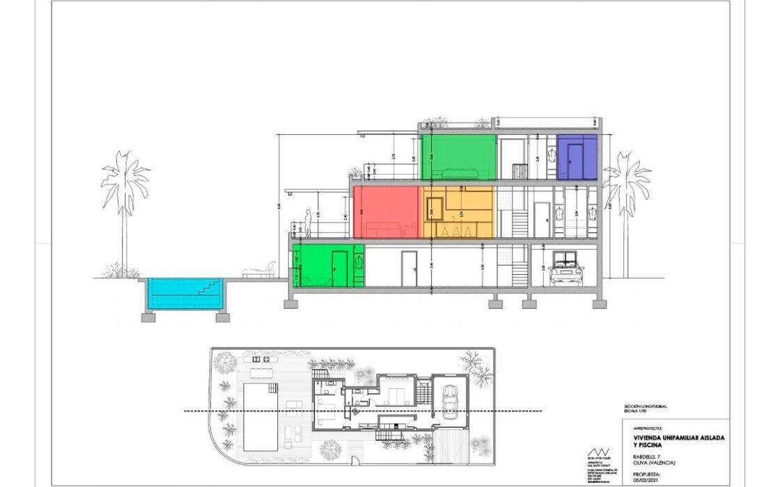 Дом в Oliva 262 кв.м у моря с террасой и бассейном