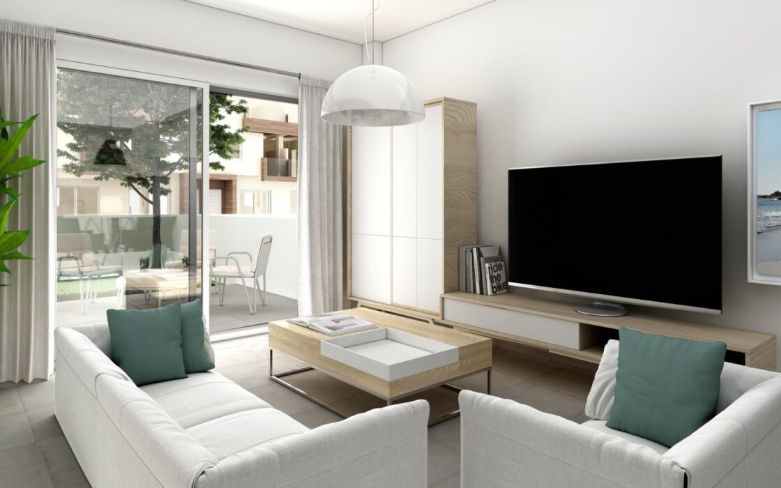 Таунхауси в Ла-Манзі біля моря з терасою 2-3 спальні 97 кв.м