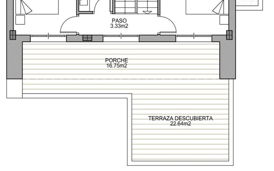 Новые виллы в Бенихофаре с террасой и бассейном 134 кв.м