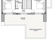 Новые виллы в Бенихофаре с террасой и бассейном 134 кв.м