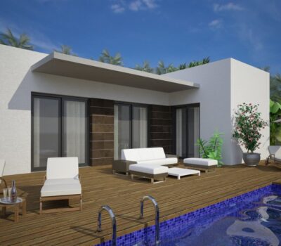 Сучасні вілли з терасою в Бенихофарі 90 кв.м