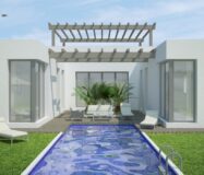 Новые виллы в Бенихофаре с террасой и бассейном 156 кв.м