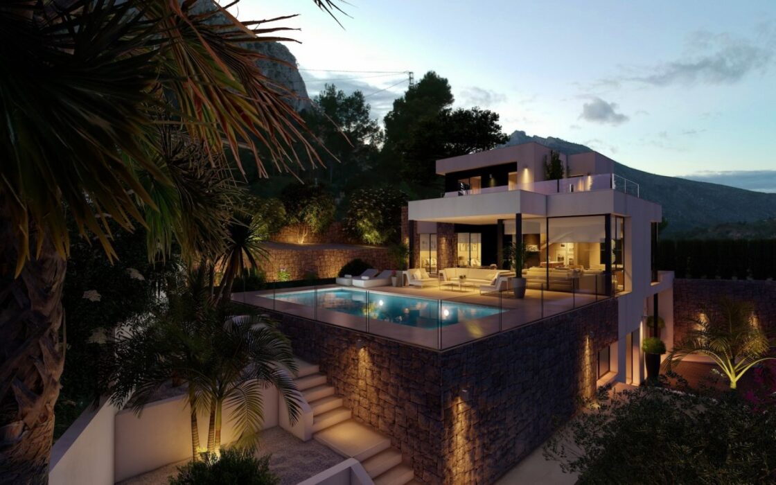 Будинок в Кальпе 552 кв.м з видом на море та басейном