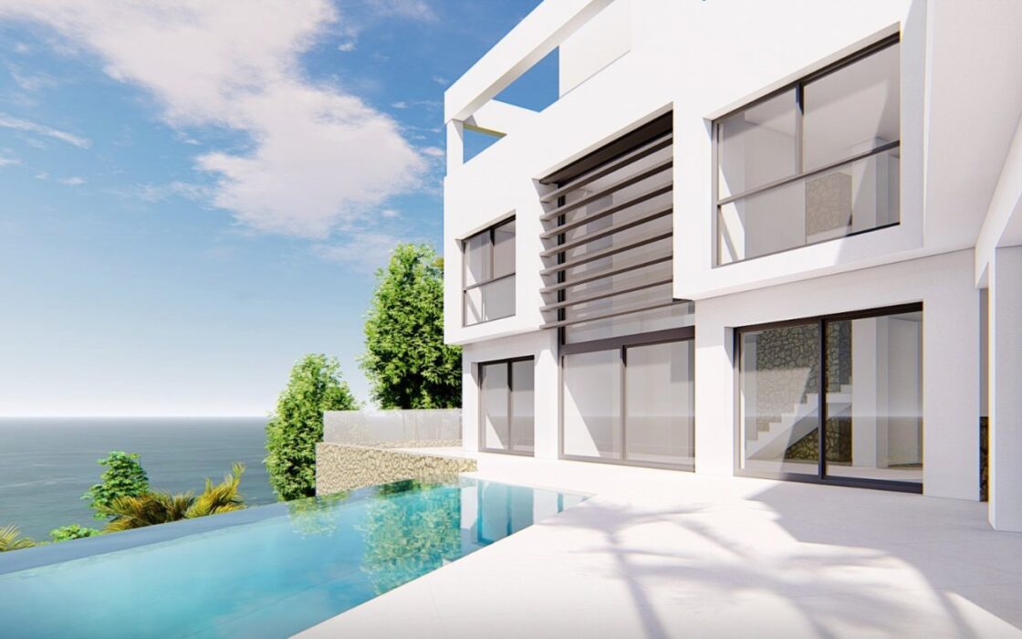 Вілла з терасою та видом на море в Вільяхойоса 351 кв.м