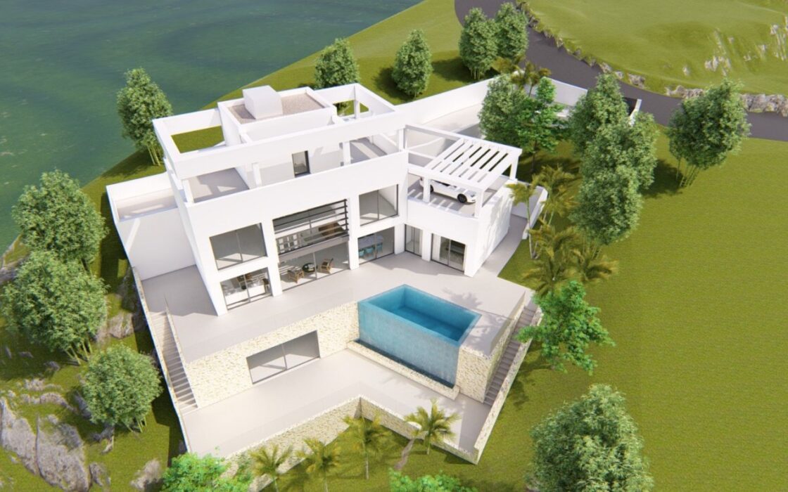 Вілла з терасою та видом на море в Вільяхойоса 351 кв.м