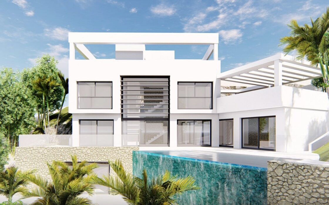 Вілла з терасою та видом на море в Вільяхойоса 351 кв.м