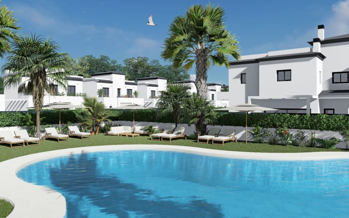 Бунгало в Гран Алаканте, 3 спальни, терраса, бассейн