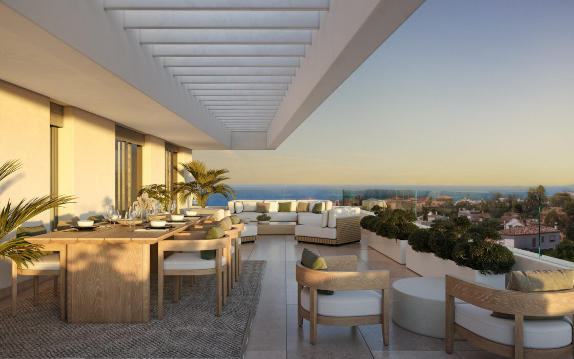 3-спальные апартаменты в Estepona, новый жилой комплекс