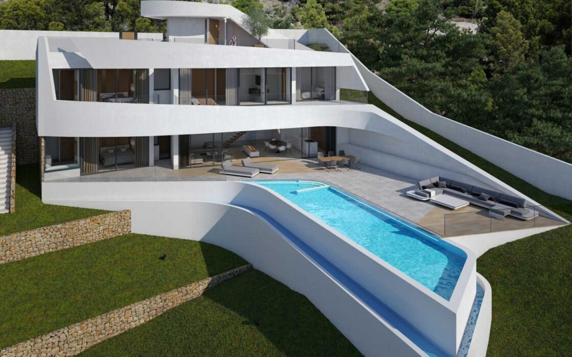 Вілла 413 кв.м з видом на море в Альтеа Хіллс