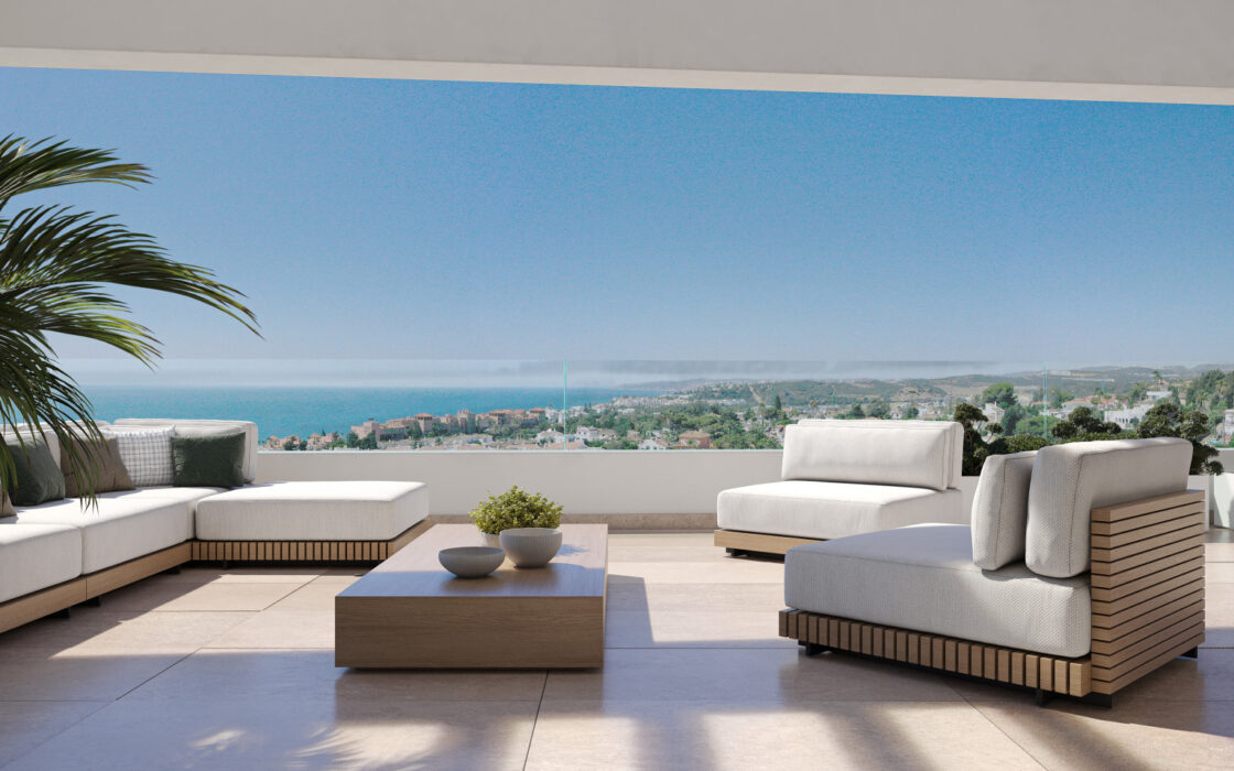 3-комнатные апартаменты с садом в Estepona 138 кв.м