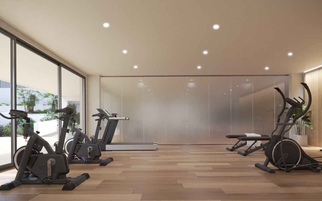 Двухспальные апартаменты с садом в Estepona 109.62 кв.м