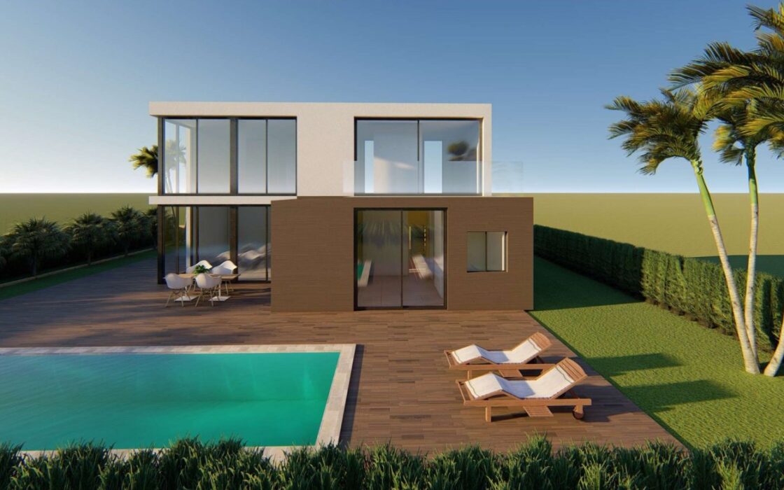 Нова вілла в Полопі 150 кв.м з басейном та терасою