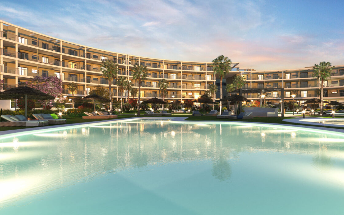 Новостройка у моря в Испании, 2-3 спальни, террасы