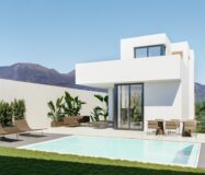 Новые виллы в Полопе с террасой и бассейном 120 кв.м