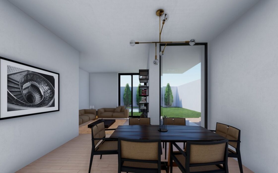 Новые виллы в Полопе с террасой и бассейном 120 кв.м