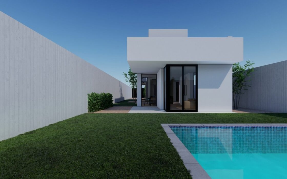 Новые виллы в Полопе с террасой и бассейном 120 кв.м