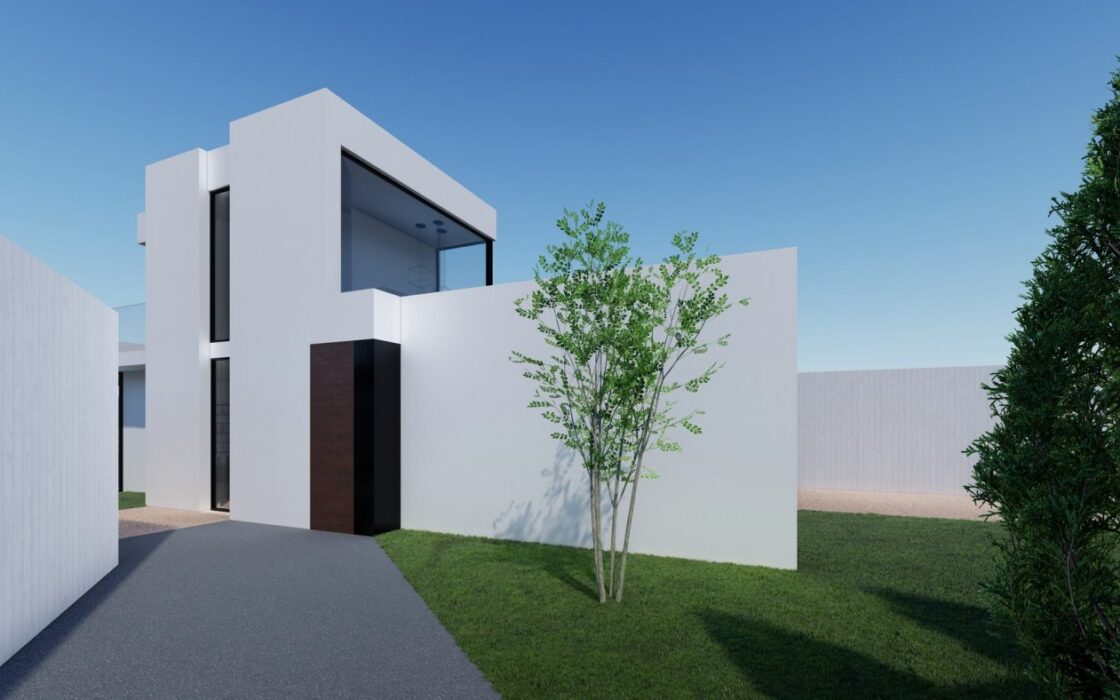 Новые виллы в Полопе с террасой и бассейном 120 кв.м