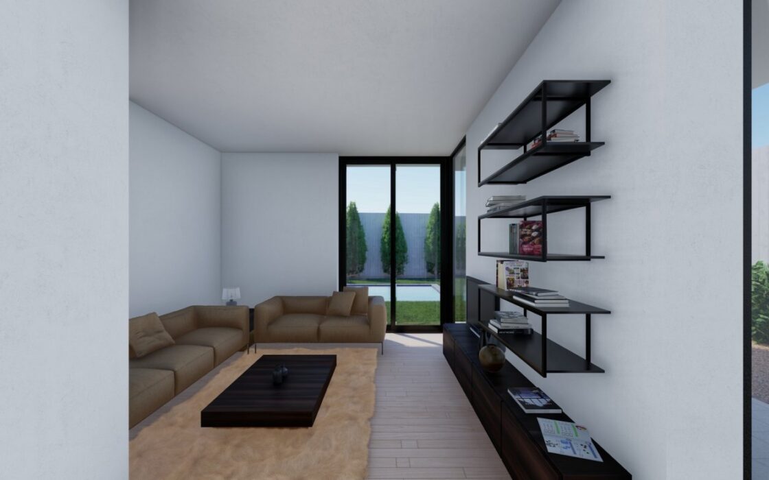 Новые виллы в Полопе с террасой и бассейном 120 кв.м