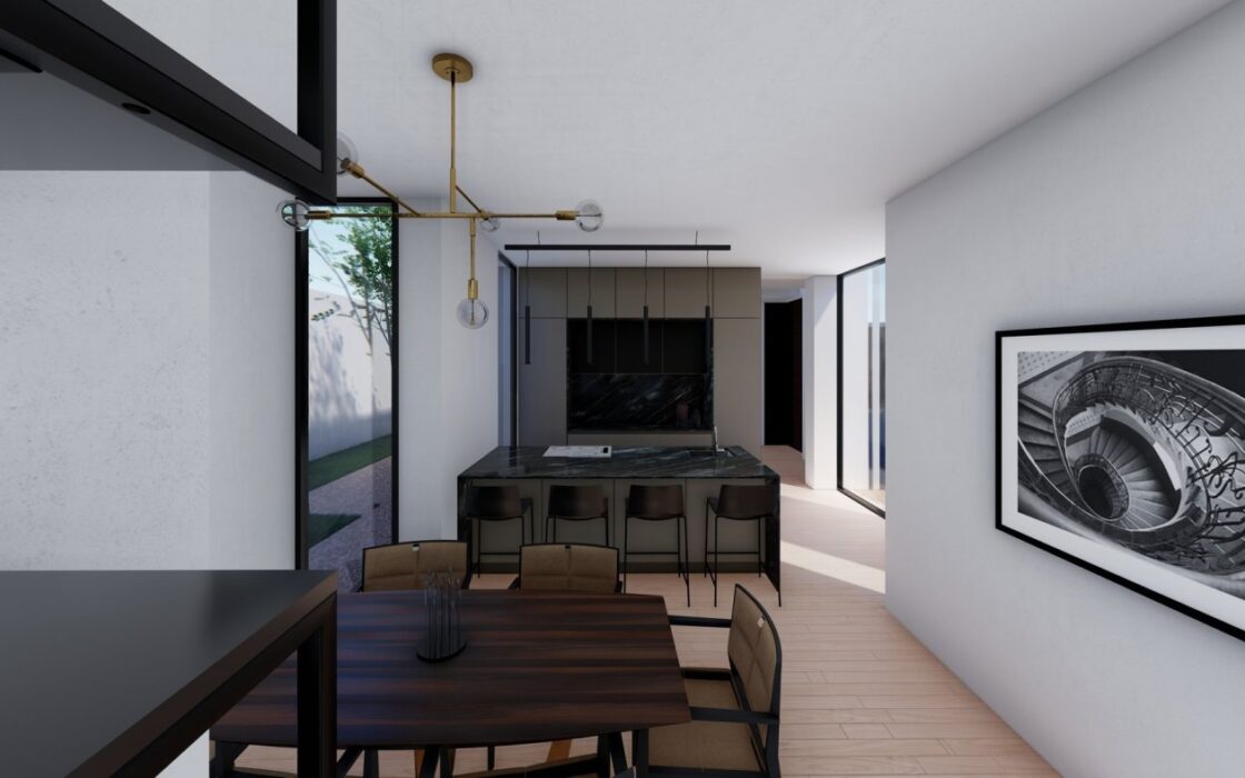 Новые виллы в Полопе с террасой и бассейном 120 кв.м