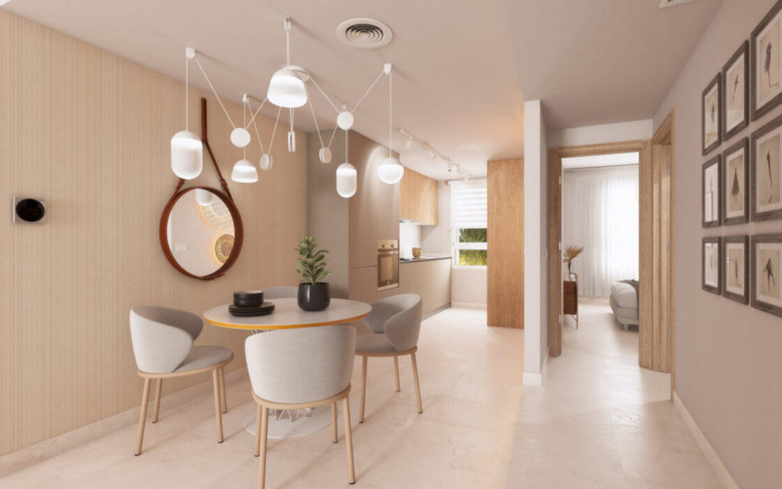 Квартира 2 спальни в Эстепоне с видом на гольф