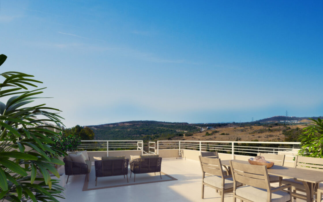 Квартира 2 спальни в Эстепоне с видом на гольф