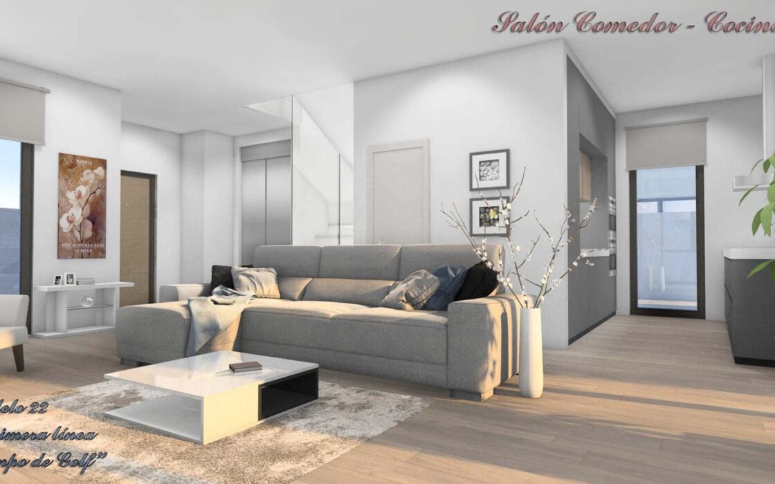 Вилла с бассейном и террасой в Сьюдад-Кесада 124 кв.м