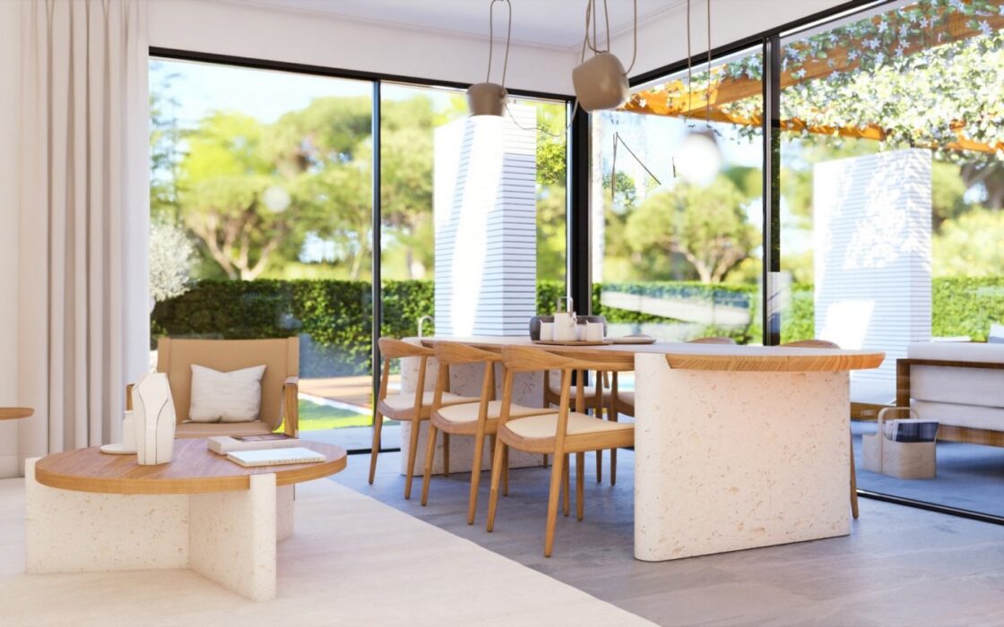 Новые виллы с бассейном в 2 минутах от пляжа Агуамарина