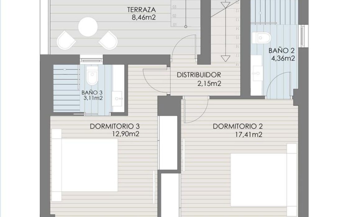 Автономні вілли біля моря в Аліканті з басейном 118 кв.м