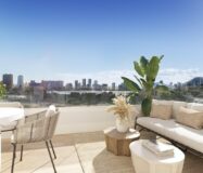 Квартири з 2-3 спальнями біля моря в Кальпе з терасою