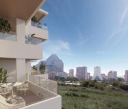 Квартири з 2-3 спальнями біля моря в Кальпе з терасою