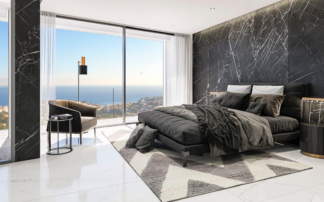 Нові вілли в Кальпе з видом на море та терасою 410 кв.м