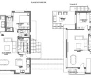 Современный дом в Торревьехе с видом на море у пляжа
