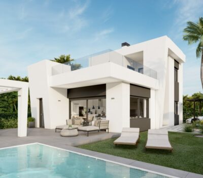 Сучасні вілли в Оріуела Коста, 900 м до моря, 139 кв.м