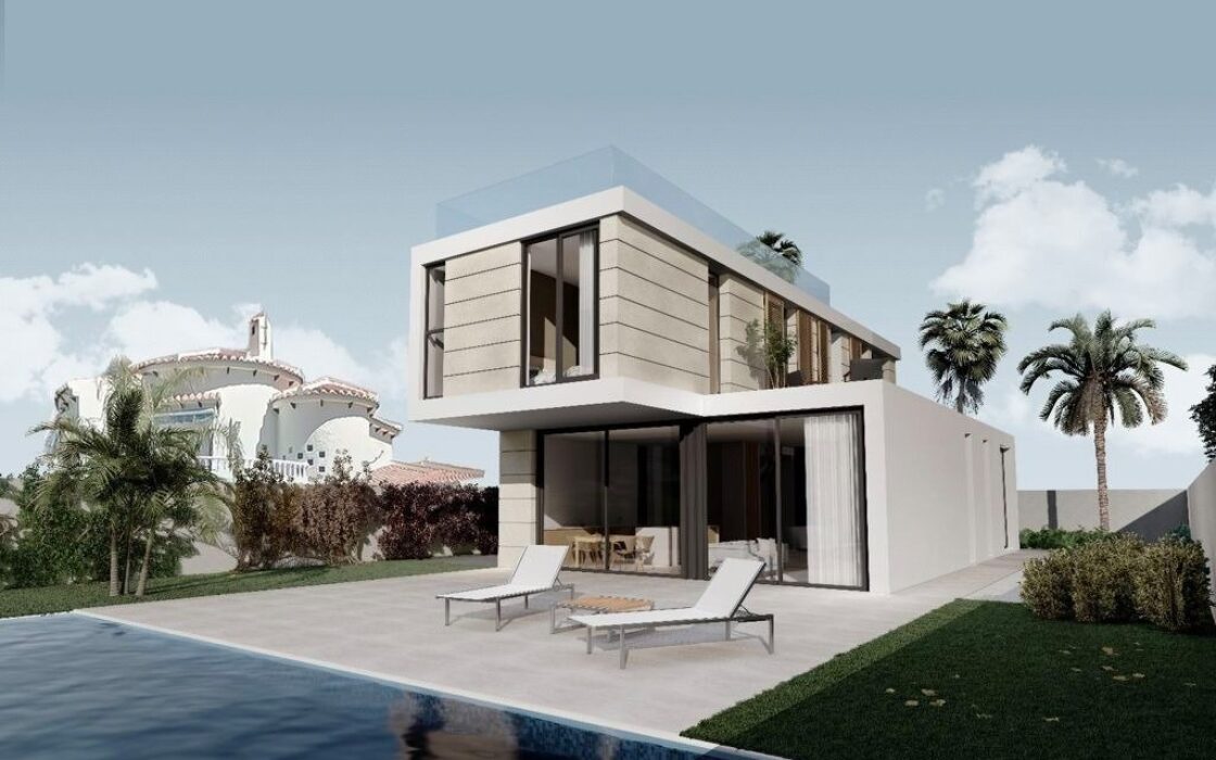 Вилла в Ориуэла Коста 216 кв.м у моря з видом і басейном