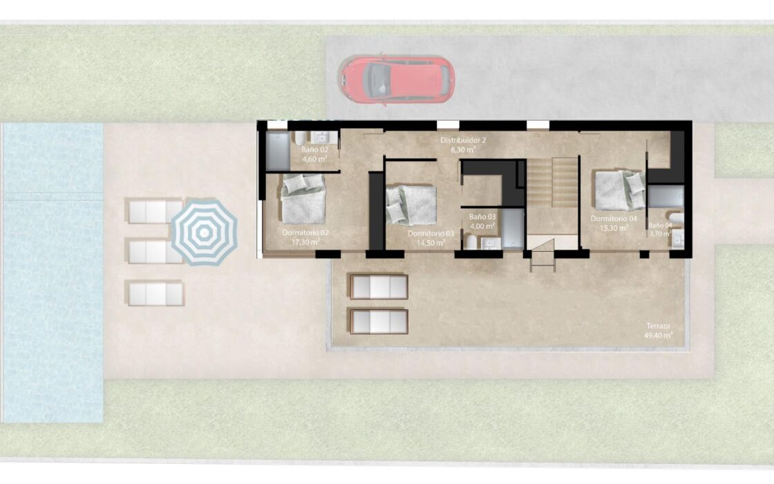 Вилла в Ориуэла Коста 216 кв.м у моря з видом і басейном