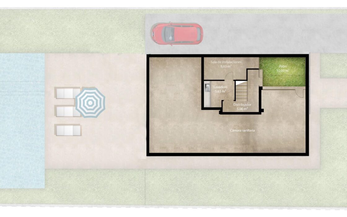 Вилла в Ориуэла Коста 216 кв.м у моря з видом і басейном