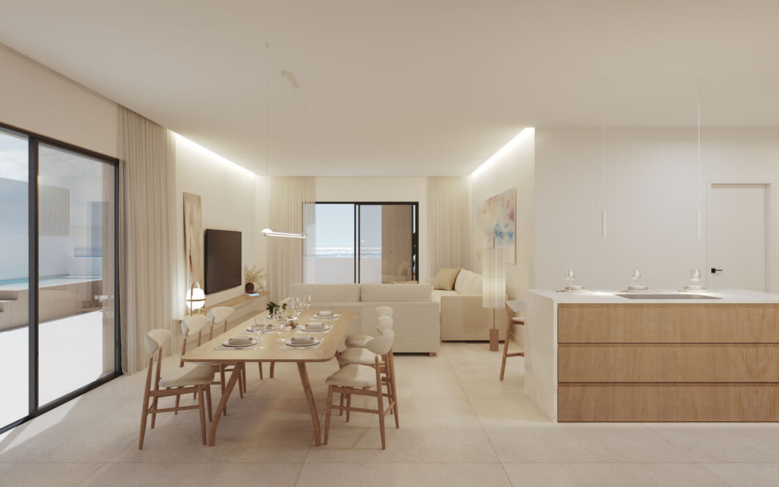 Трёхспальные апартаменты с террасой в Сан-Педро де Алькантара