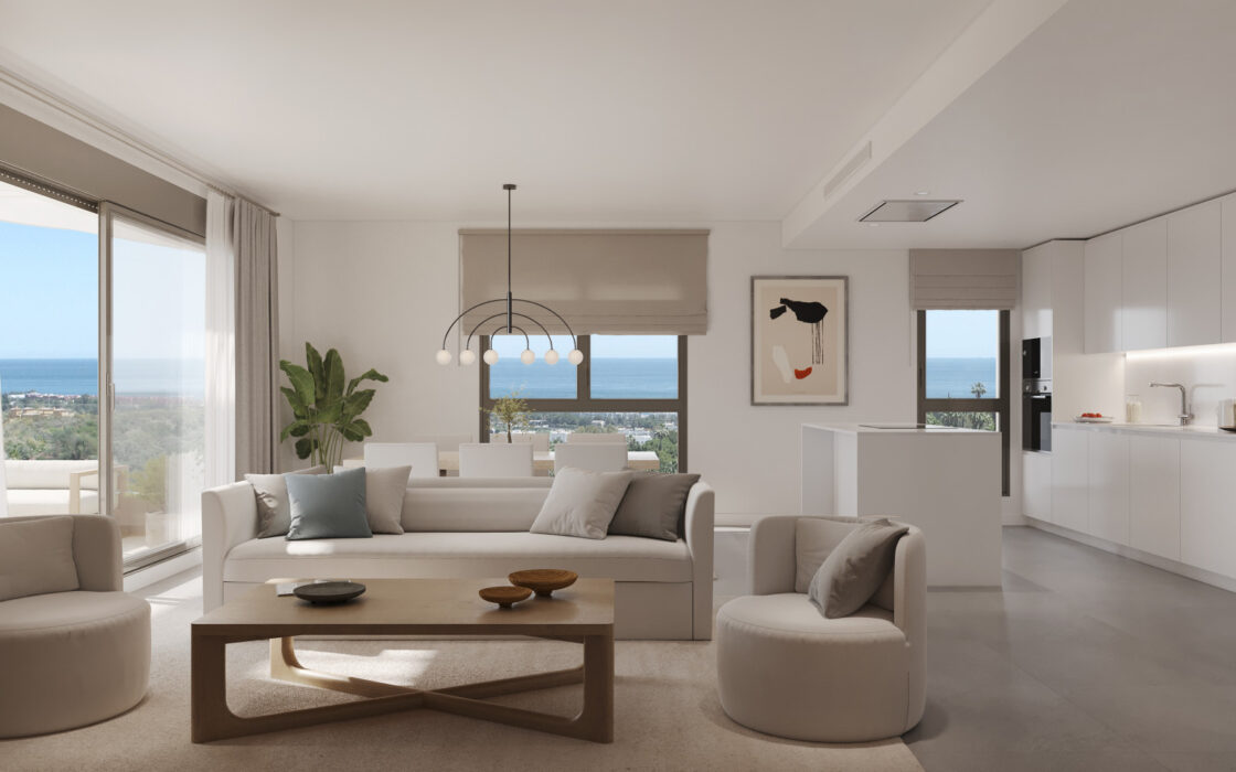 2-спальные апартаменты в Эстепоне 156.83 кв.м с террасой